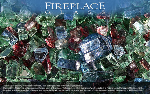 Northern Lights Premixed Fireplace Glass