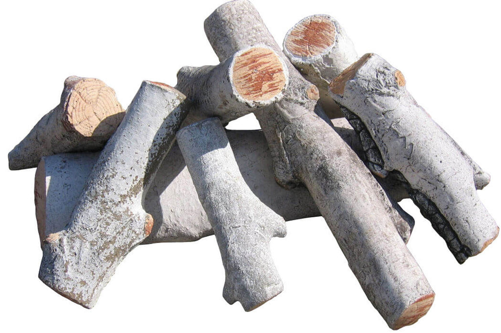 Birch Log Set for Fire Pit