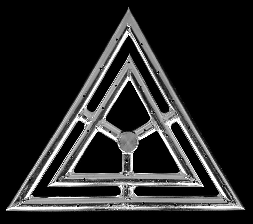 Stainless Steel Triangle Fire Rings - 12 Inch