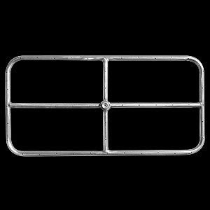 Stainless Steel Rectangle Fire Pit Ring - 24" x 12"