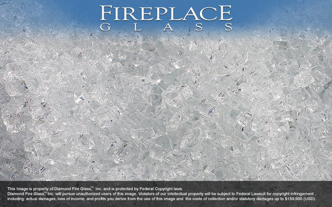 Alpine Crystal Fireplace Glass