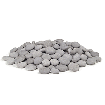 American Fyre Designs Ceramic Creekstones for Gas Fireplace and Fire Pit Design