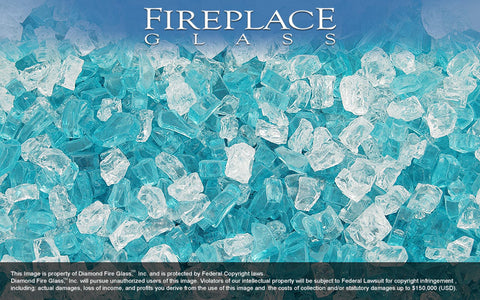 Aqua Dolce Premixed Fireplace Glass
