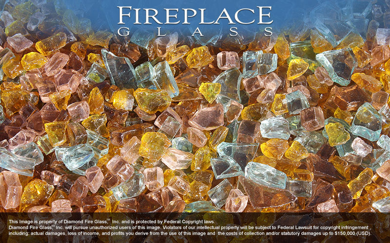 Autumn Premixed Fireplace Glass