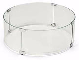 Fire Pit Glass Wind Guards - Round 38 Inch