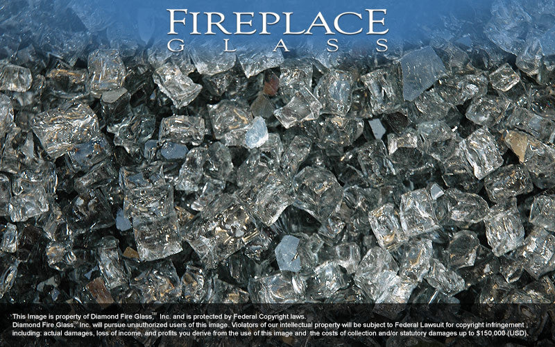 Gray Nugget Fireplace Glass - Temporarily Backordered