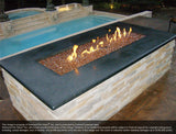 Copper Reflective Crystal Fireplace Glass