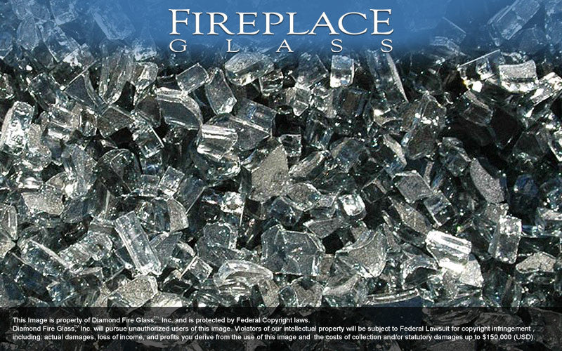 Smoke Gray Crystal Fireplace Glass