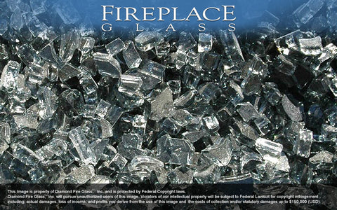 Smoke Gray Crystal Fireplace Glass