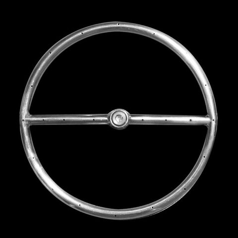 Stainless Steel Single Round Fire Ring - 12 Inch Diameter
